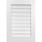 Ekena Millwork Vertical Surface Mount PVC Gable Vent: Functional, w/ 3-1/2"W x 1"P Standard Frame, 22"W x 32"H GVPVE22X3201SF - alternate 1